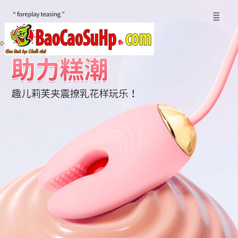 Vòng đeo dương vật kẹp ti trứng rung Mizzzee Liv cực mạnh đa năng