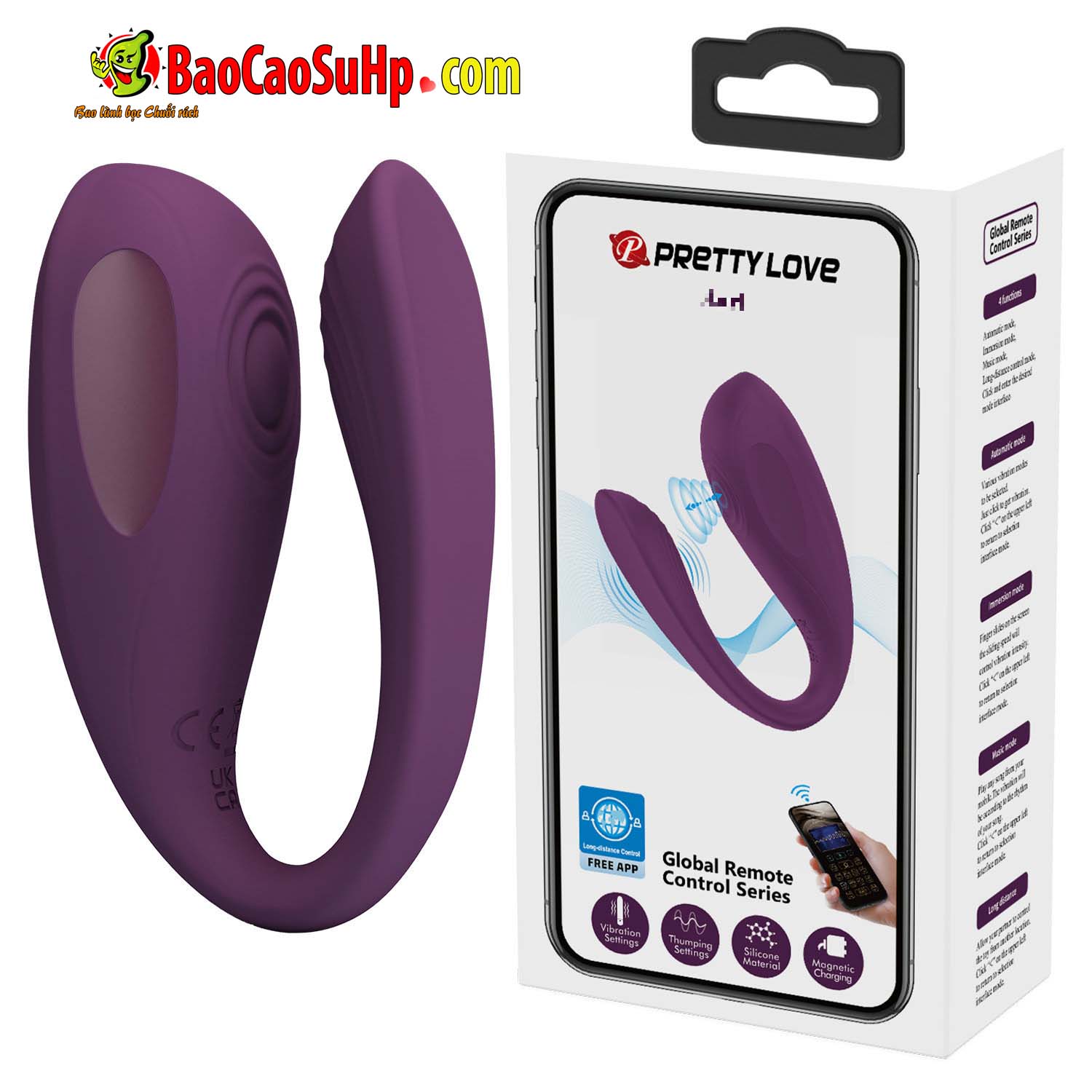 Trứng rung quần lót Prettylove BI-300076HP kích thích cực khoái