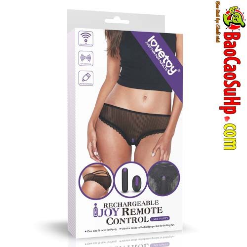 Trứng rung điều khiển từ xa Lovetoy IJOY Rechargeable quần lót ren 10m