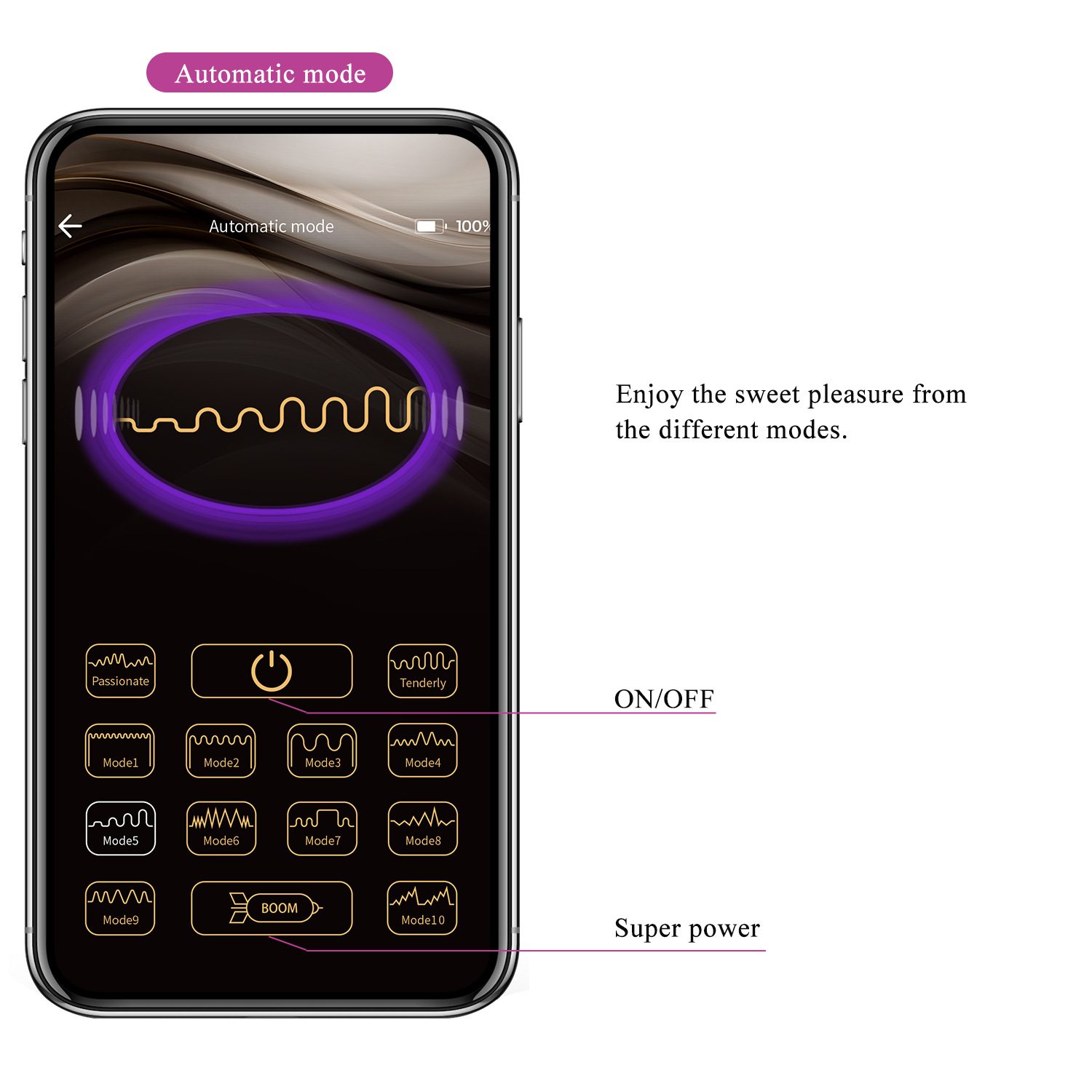 trung rung APP Prettylove Klay 300093HP 14 - Trứng rung quần lót khiển APP thụt lên xuống Prettylove Klay 300093HP