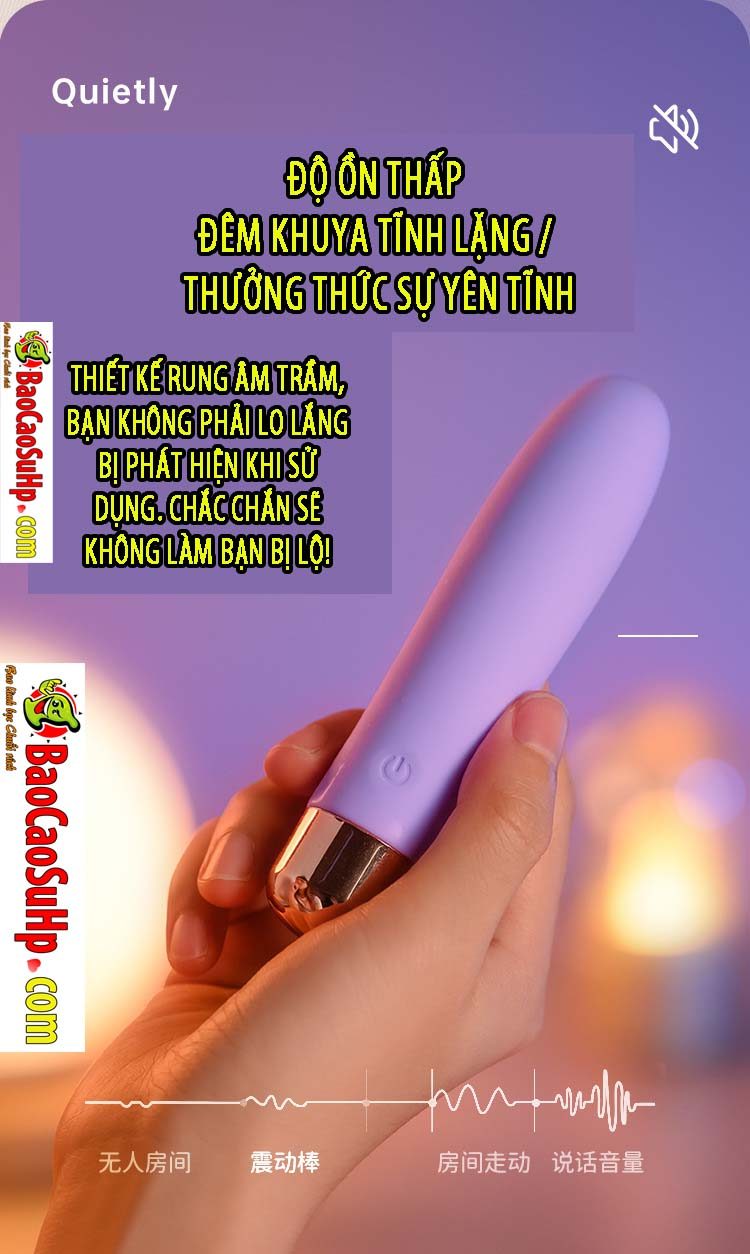 Máy rung tự động Roselex Desi mini phát nhiệt siêu mượt