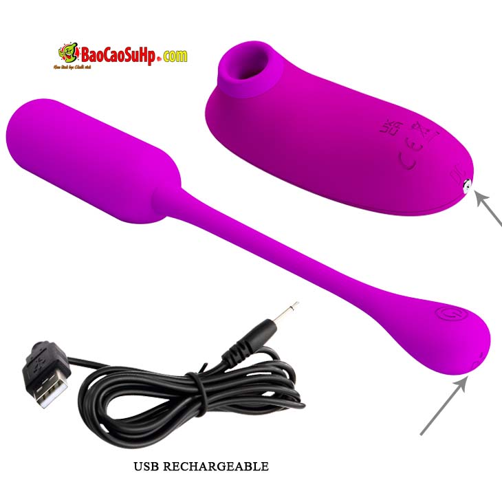 Bộ trứng rung hút thổi điều khiển từ xa silicon sạc sướng