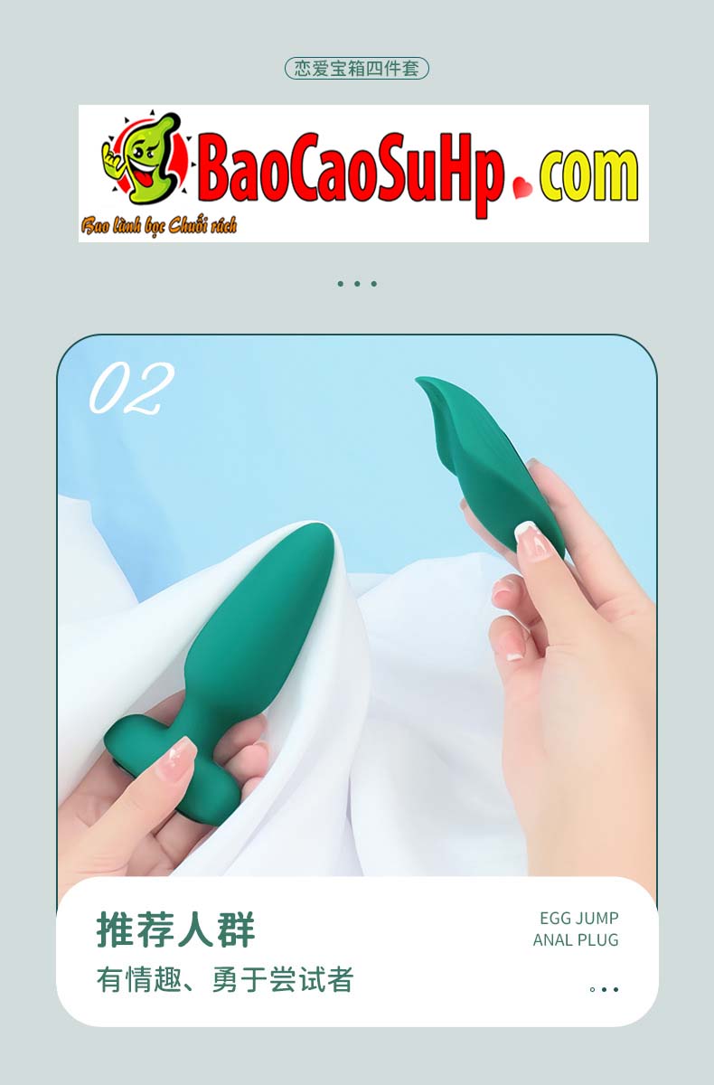 Bộ trứng rung hậu môn, vòng đeo dương vật Shande S429, kích thích