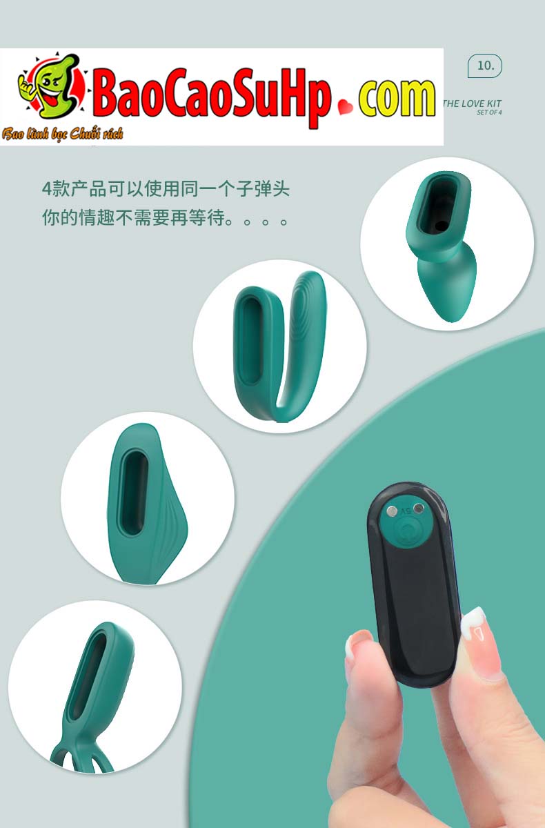 Bộ trứng rung hậu môn, vòng đeo dương vật Shande S429, kích thích