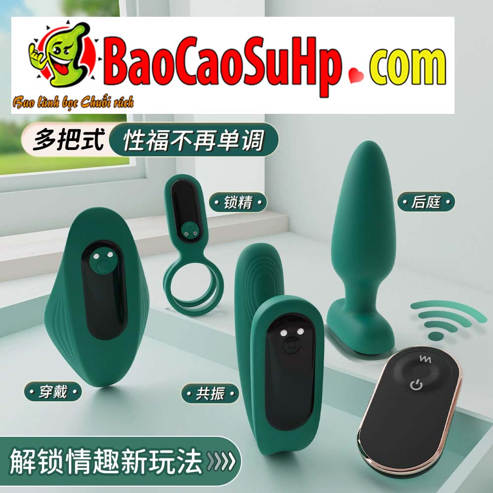 Bộ trứng rung hậu môn, vòng đeo dương vật Shande S429, kích thích