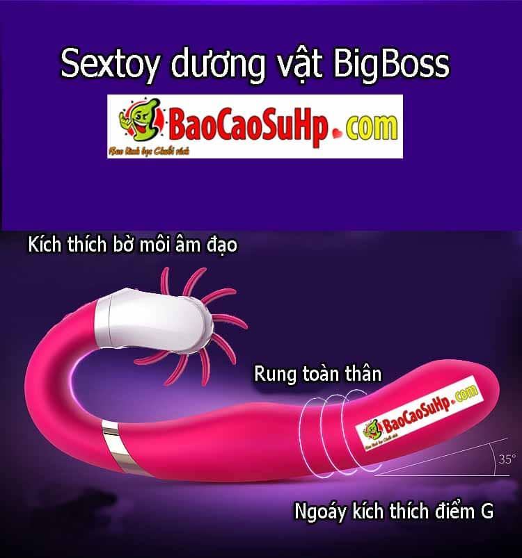 Sextoy dương vật Bigboss rung xoay phát nhiệt sang trọng 
