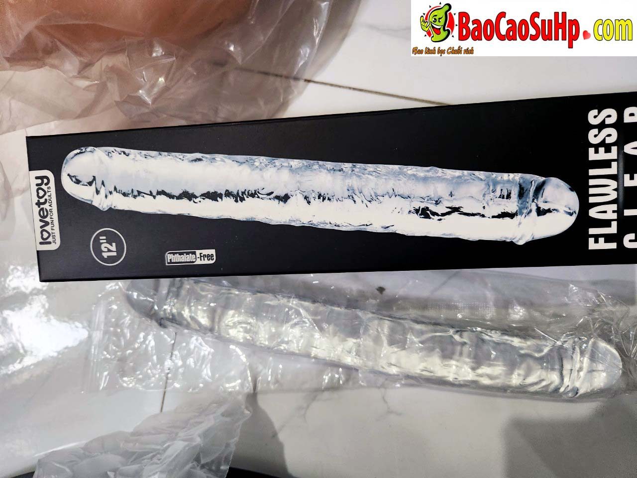 Lovetoys USA Clear Double-Ended Transparent Dildo