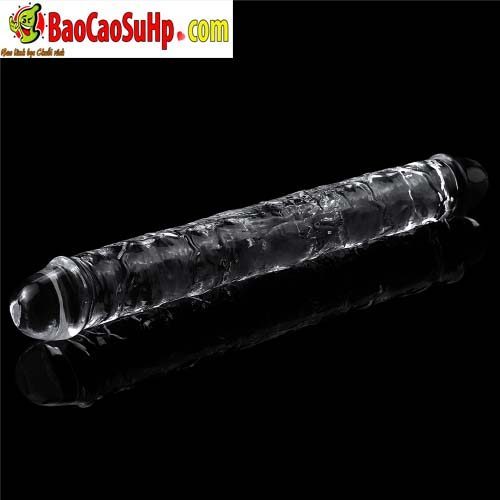 Dương vật giả hai đầu trong suốt Lovetoys USA kích thích đỉnh cao