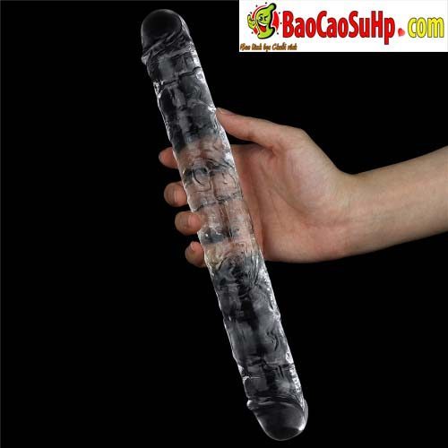 Dương vật giả hai đầu trong suốt Lovetoys USA kích thích đỉnh cao