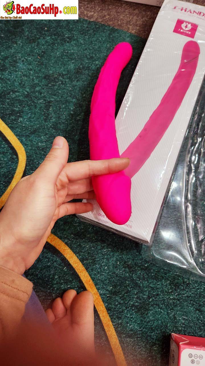 Dương vật silicone 2 đầu Shande S221 Lala rung đa chế độ kích thích