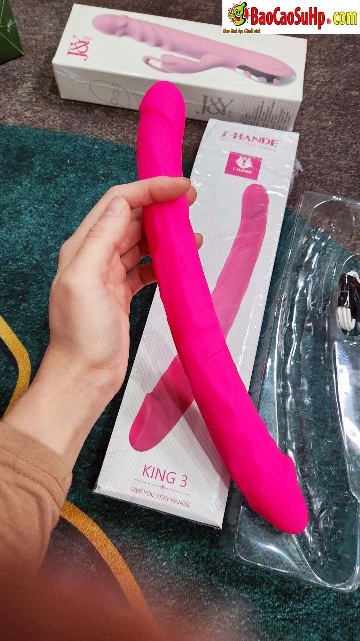 Dương vật silicone 2 đầu Shande S221 Lala rung đa chế độ kích thích
