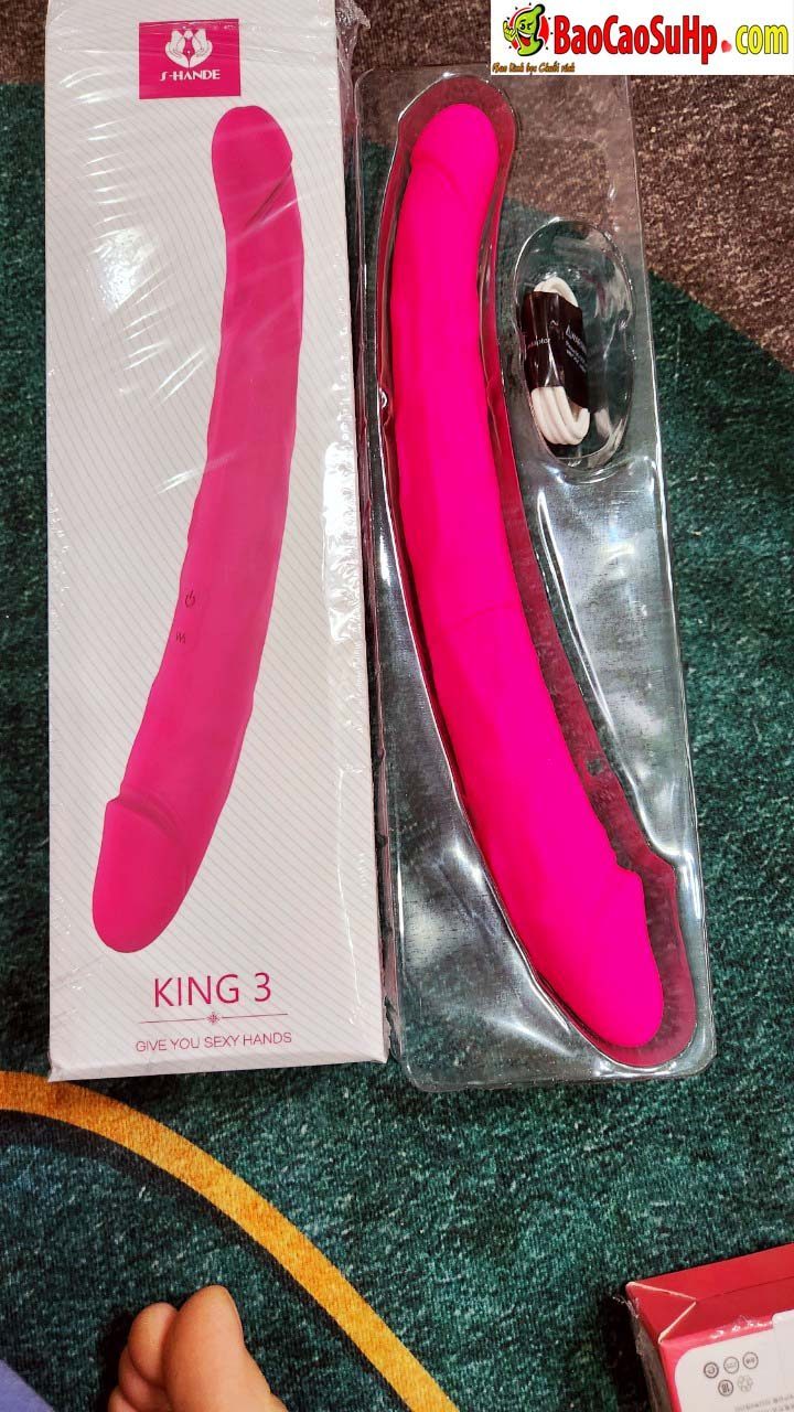 Dương vật silicone 2 đầu Shande S221 Lala rung đa chế độ kích thích