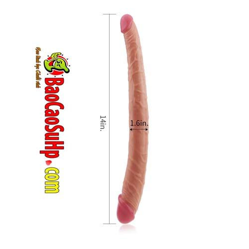  Kho sỉ Dương vật giả 2 đầu Lovetoy King Size Realistic Ladykiller mềm mại chính hãng