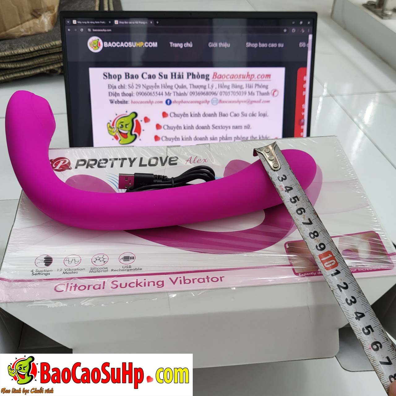 May rung da nang Baile Prettylove Patilla Alex cong hut va rung 6 - Máy rung đa năng Baile Prettylove Patilla Alex cong hút và rung nhiều chế độ massage cho nữ