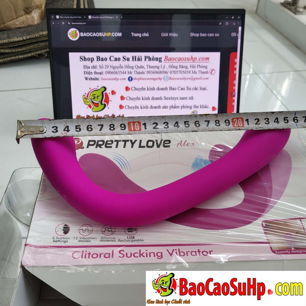 May rung da nang Baile Prettylove Patilla Alex cong hut va rung 8 - Máy rung đa năng Baile Prettylove Patilla Alex cong hút và rung nhiều chế độ massage cho nữ