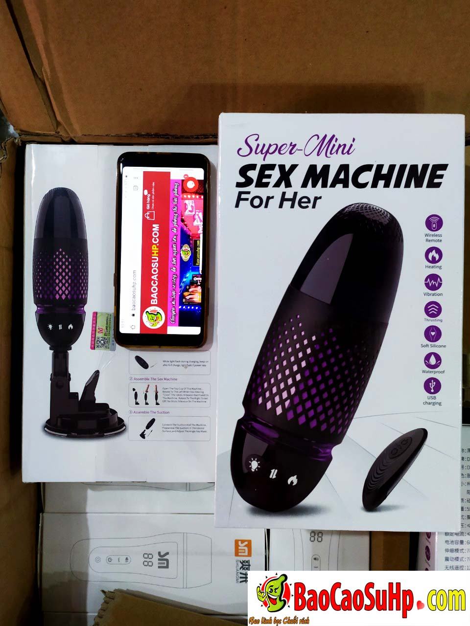 Dương vật giả đóng đất Purple Mystery tự động sướng mê say Dương vật giả đóng đất Purple Mystery tự động sướng mê say
