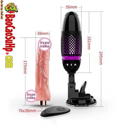 Dương vật giả đóng đất Purple Mystery tự động sướng mê say