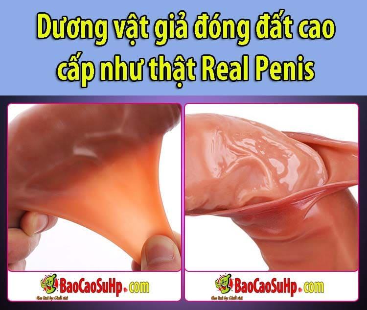Dương vật giả Real Penis siêu thật cao cấp kích thích cực đỉnh