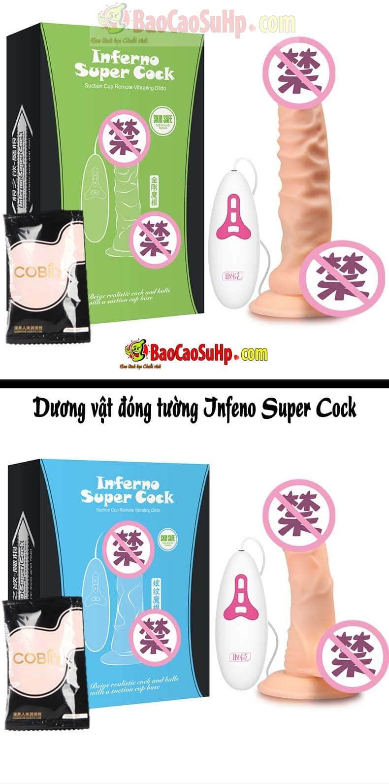 Máy rung Dương vật Infeno Super Cock nhiều chế độ giá tốt