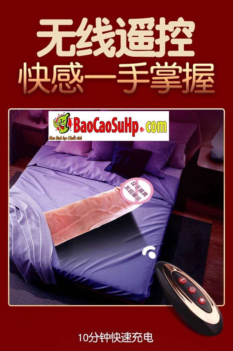 duong vat gia rocky 25 - Dương vật Dildo đóng đất mềm như thật Rocky (Điều khiển từ xa)