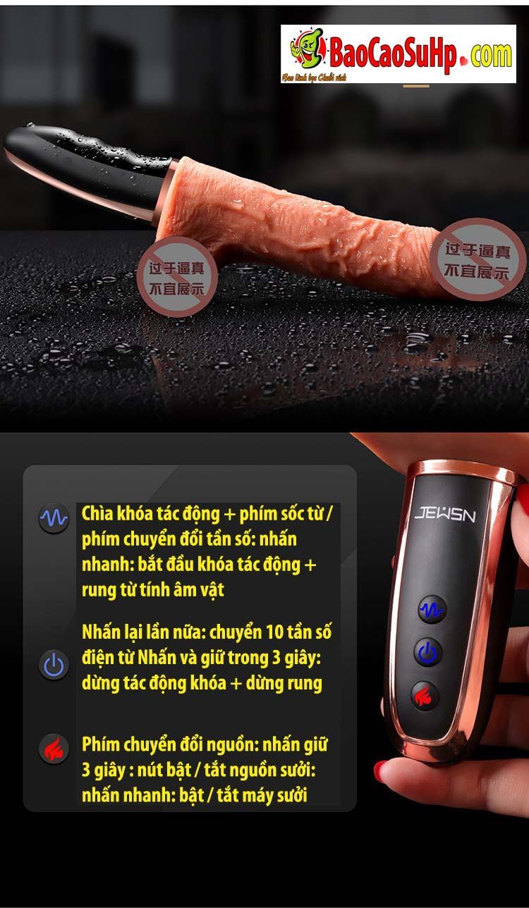 Dương vật súng máy JEWS Panama nóng ấm tự động thụt kích thích