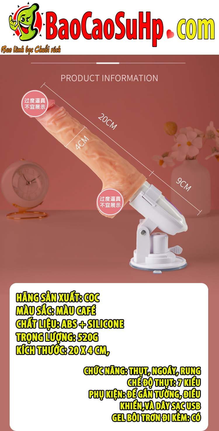 Dương vật đóng tường Coc Aloma Châu phi to mạnh mượt điều khiển