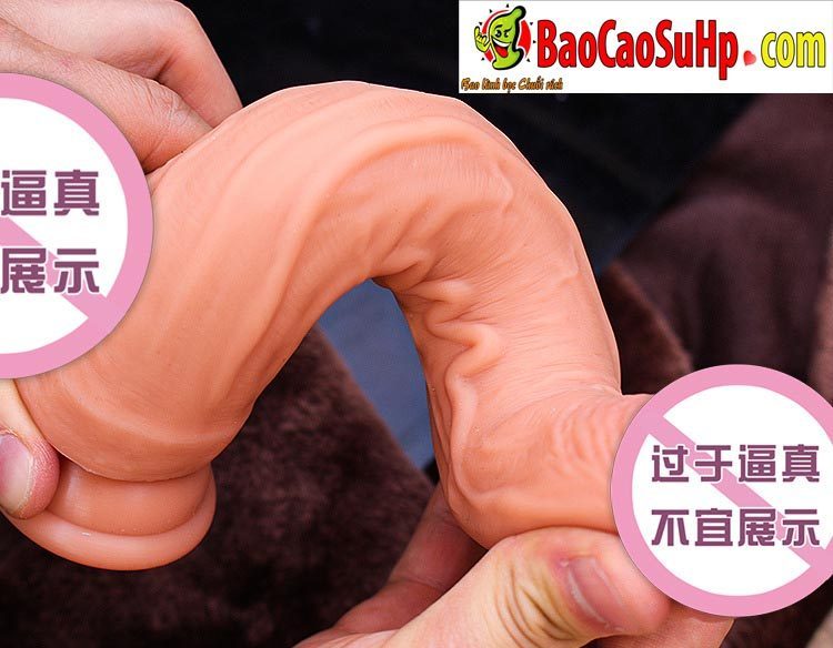 duong vat gia sieu thuc Samson 15 - Dương vật giả siêu mềm Jiuuy gân mềm siêu thực đóng đất Samson