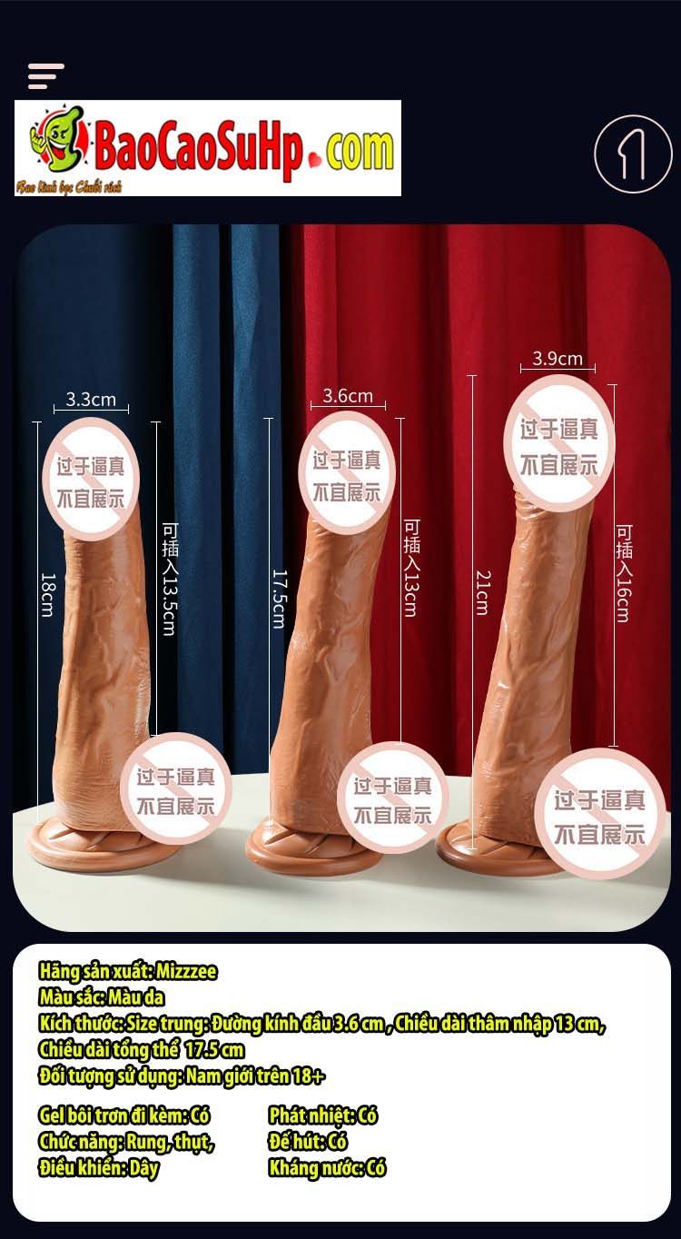 duong vat gia Mizzzee explosive tendon 6 - Dương vật giả đóng đất rung xoay thụt Mizzzee explosive tendon bùng nổ