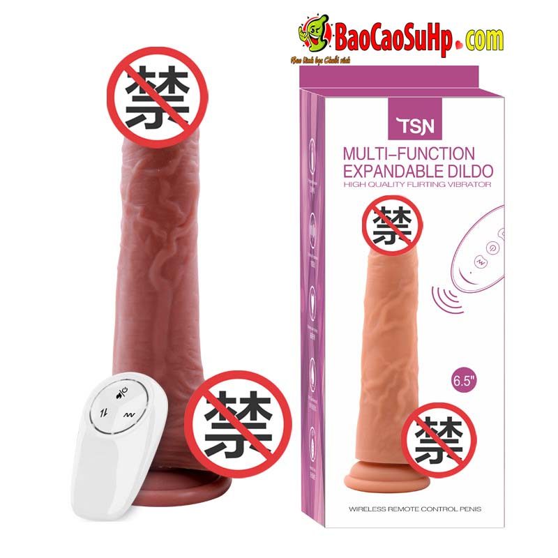 Dương vật Silicone TSN PON 7 chế độ mềm mại thụt cực đã