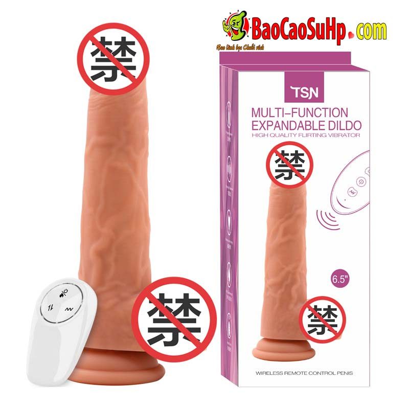 duong vat gia TSN PON 3 - Dương vật Silicone TSN PON đóng đất thụt 7 chế độ siêu mềm mại          