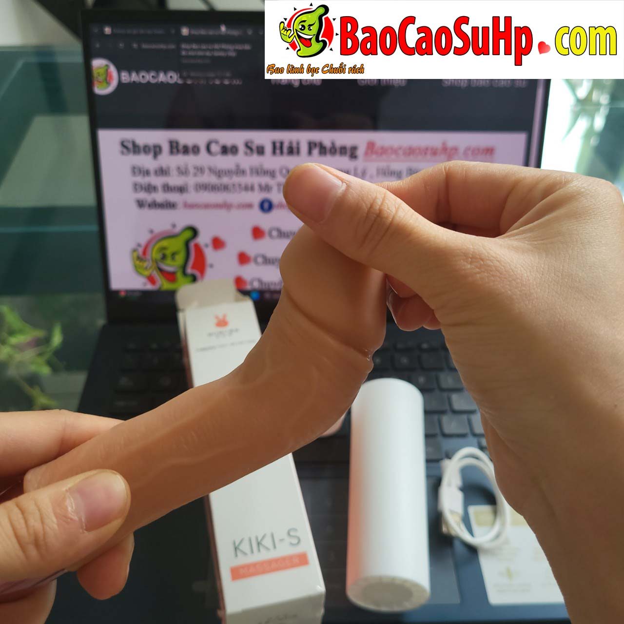 Dương vật giả Charles KIKI rung ngoáy 360 độ siêu thực kích thích