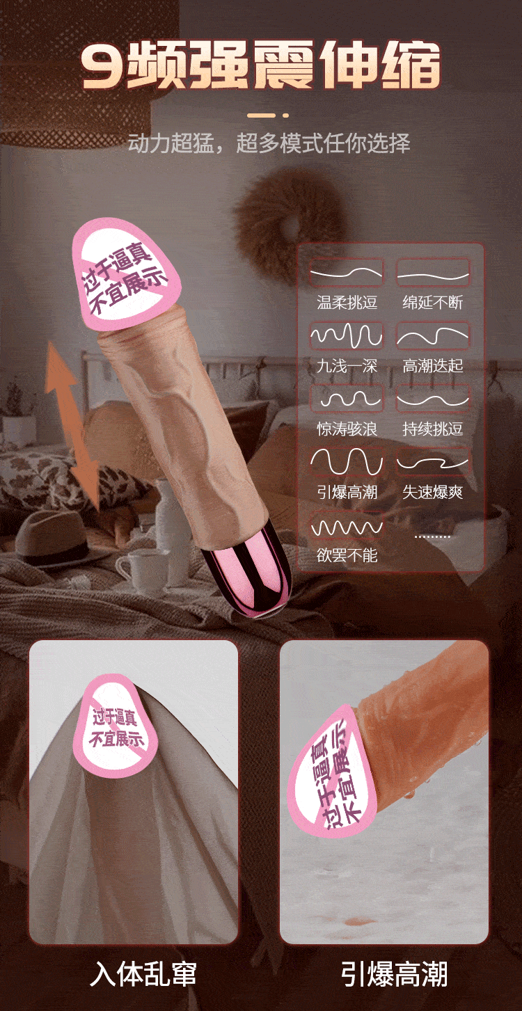 Dương vật giả Charles KIKI rung ngoáy 360 độ siêu thực kích thích