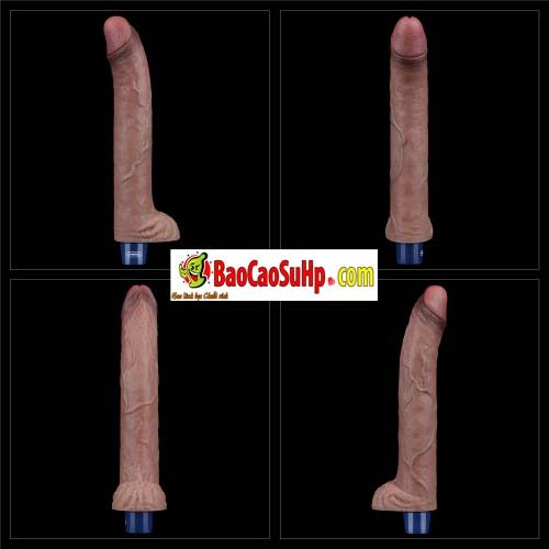Dương vật giả Lovetoy silicon mềm rung mạnh sạc tiện lợi