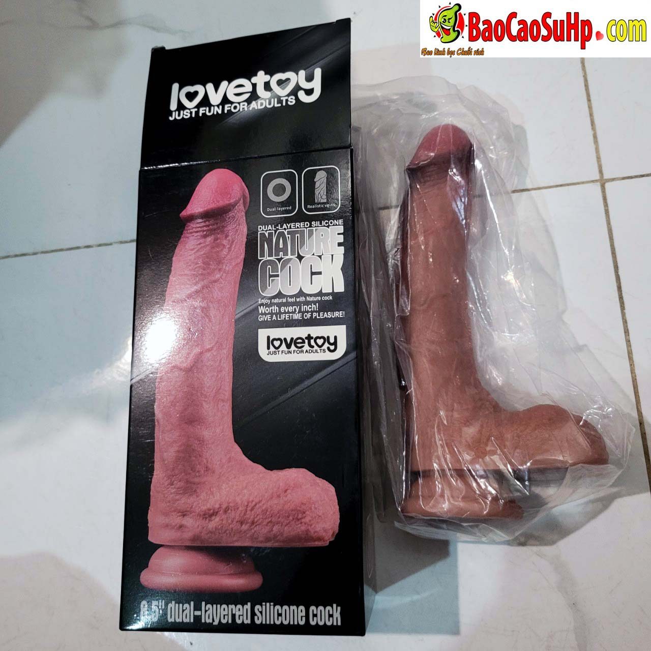 Dương vật giả silicon 3D Lovetoy siêu thật cao cấp