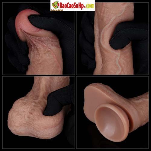 duong vat gia 3D Lovetoy Silicone Cock LV411044 5 - Dương vật giả đóng đất siêu thực 3D Lovetoy Silicone Cock LV411044