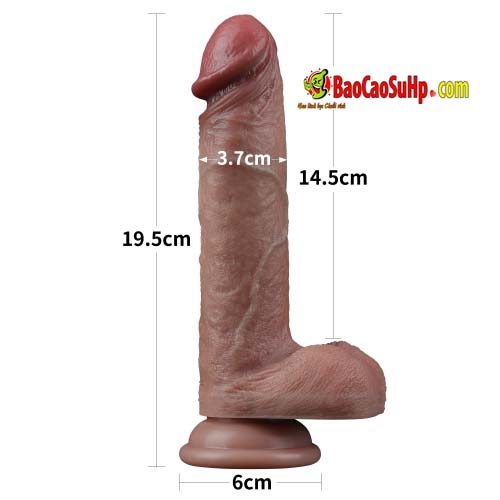 duong vat gia Lovetoy Silicone Nature cock LV411042 2 - Dương vật giả Lovetoy 3D tĩnh mạch 2 lớp Silicone Nature cock LV411042