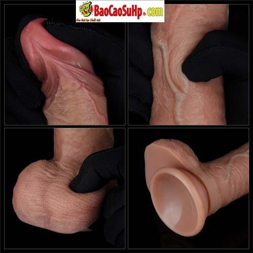 duong vat gia Lovetoy Silicone Nature cock LV411042 4 - Dương vật giả Lovetoy 3D tĩnh mạch 2 lớp Silicone Nature cock LV411042