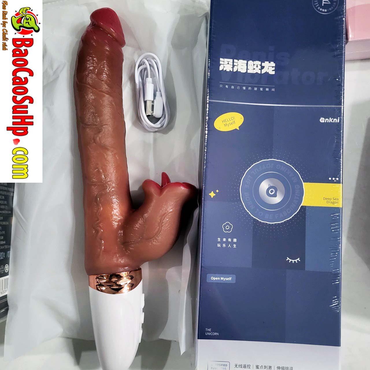 Dương vật giả silicon Deep Sea Dragon 5D thủ công siêu thực độc đáo