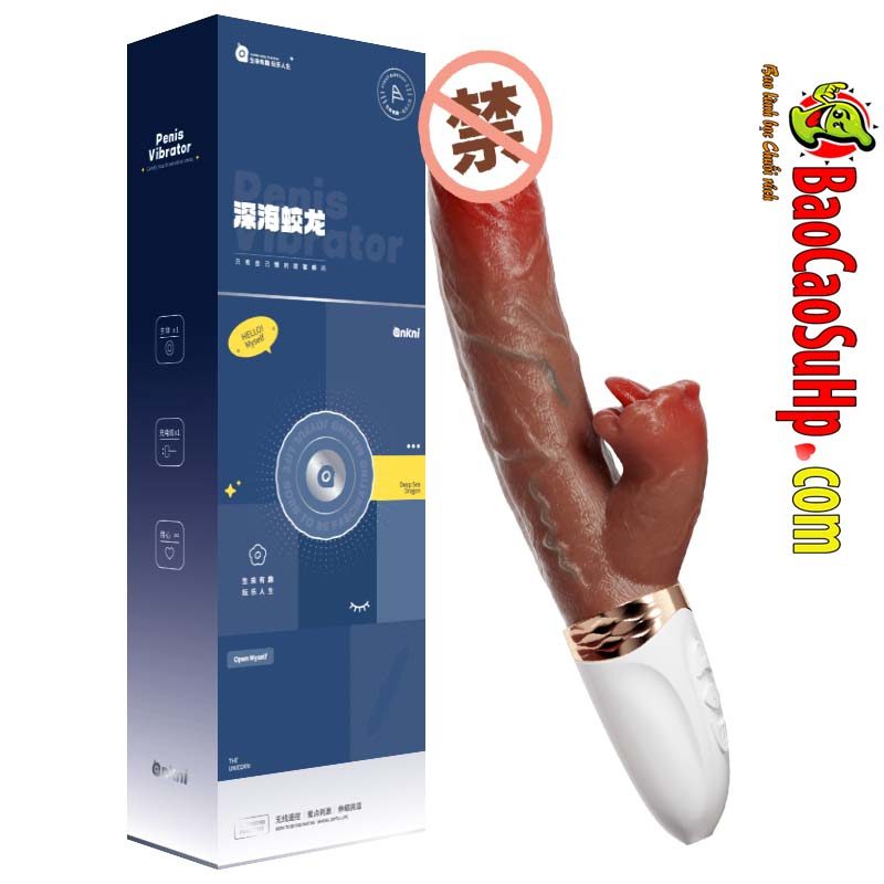Dương vật giả silicon Deep Sea Dragon 5D thủ công siêu thực độc đáo