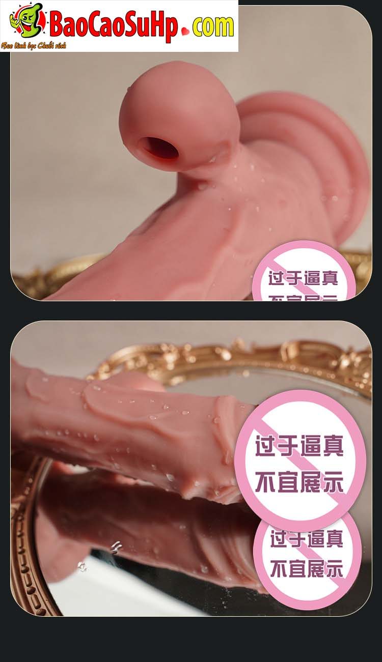 duong vat gia dong dat Silicone Jiuuy Jason 21 - Dương vật đóng đất Silicone Jiuuy Jason Lực điền hút thụt lên xuống