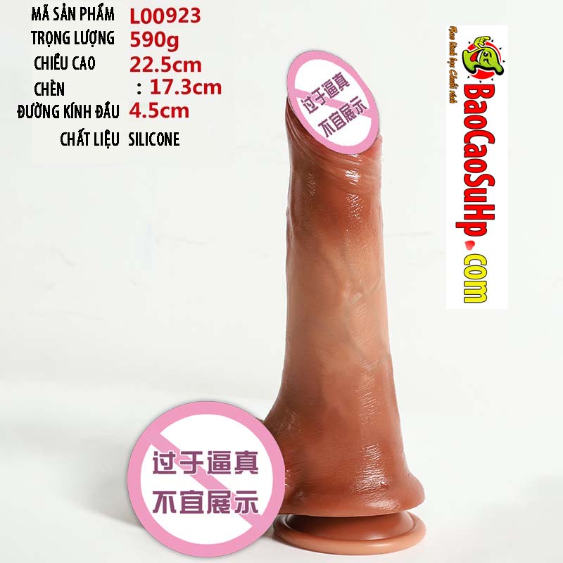 Dương vật giả Silicone L00923 siêu mềm bìu to chân thật