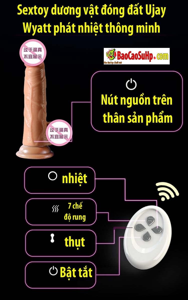 Sextoy dương vật Ujay Wyatt phát nhiệt công nghệ thông minh mua ngay Sextoy dương vật Ujay Wyatt phát nhiệt công nghệ thông minh mua ngay