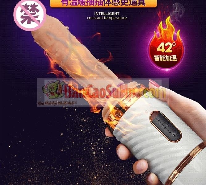 Sextoy súng máy dương vật tự động phát nhiệt Thibe món hot