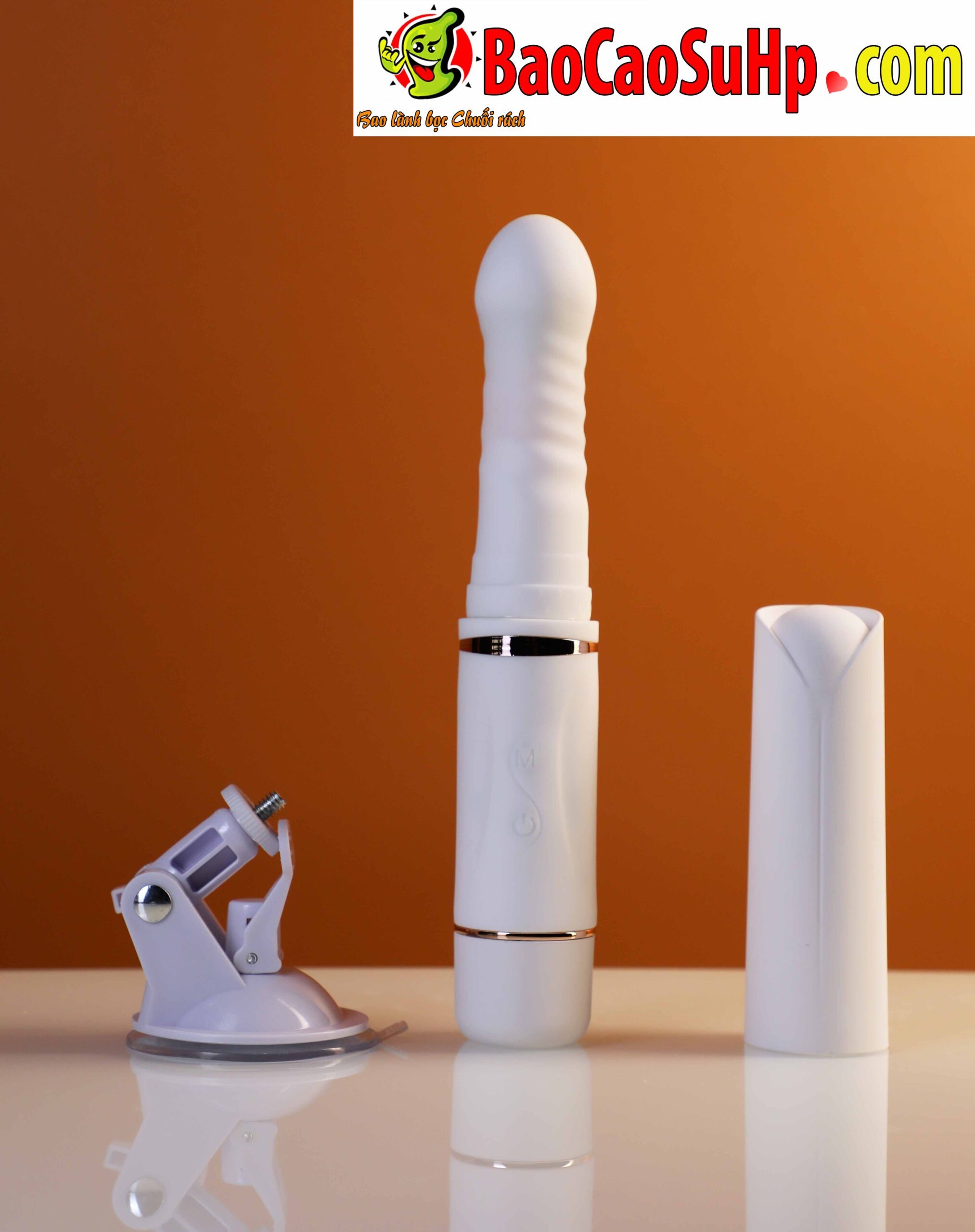 Dương vật đóng đất Mizzzee Streamer White thụt tự động