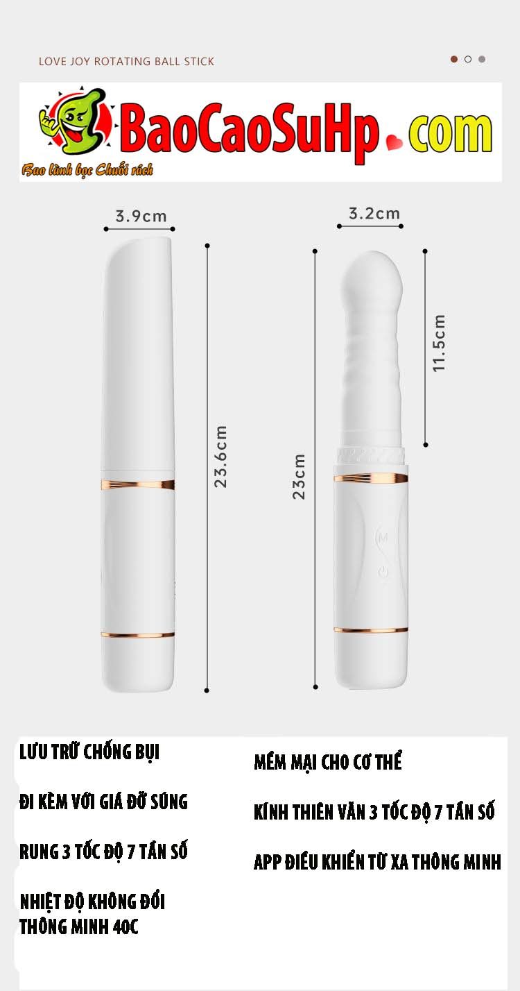 Dương vật đóng đất Mizzzee Streamer White thụt tự động