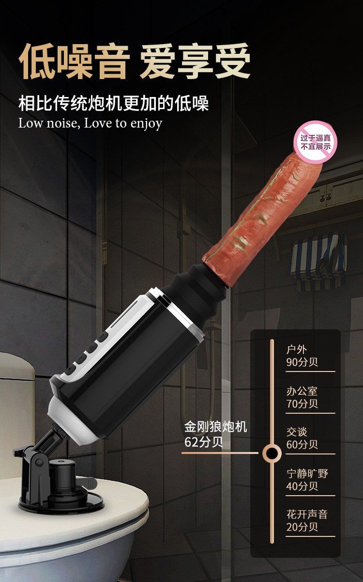 Dương vật giả súng máy DIBE Wolverine thụt nhiệt mạnh