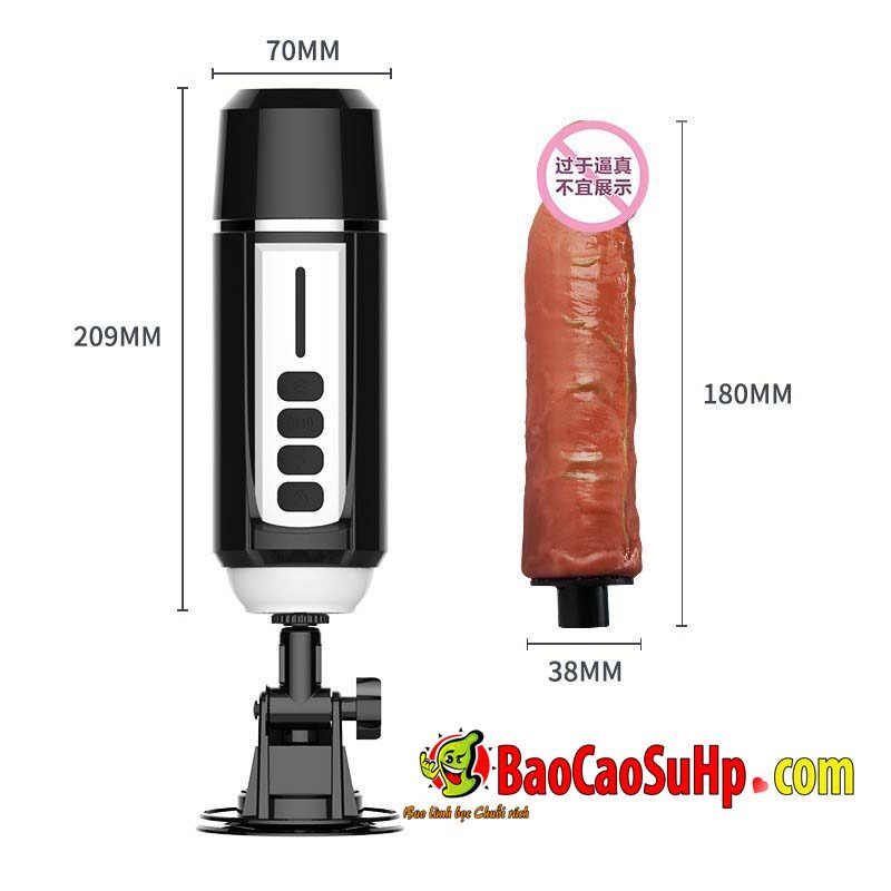 Dương vật giả súng máy DIBE Wolverine thụt nhiệt mạnh