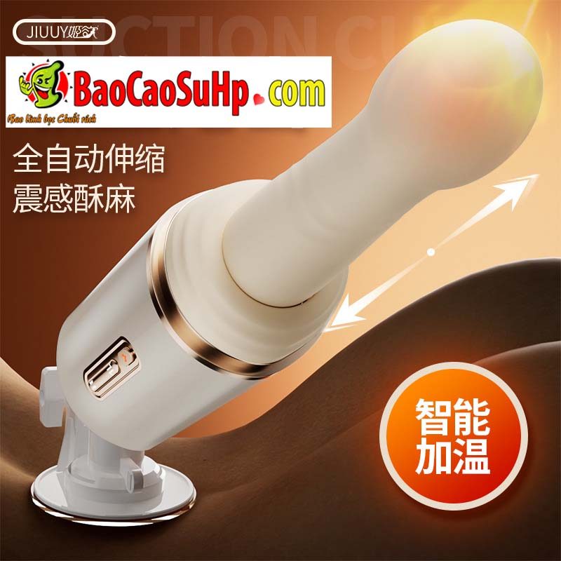 Dương vật súng máy Jiuuy Cannon Steel thụt phát nhiệt – siêu bền, kích thích mạnh