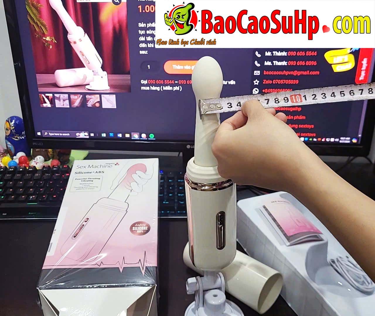 Dương vật súng máy Jiuuy Cannon Steel thụt phát nhiệt – siêu bền, kích thích mạnh