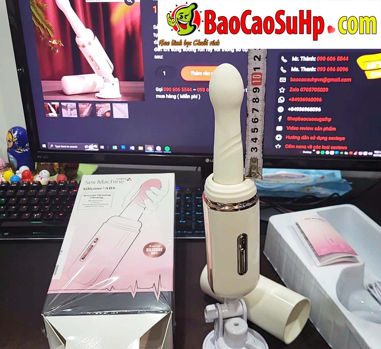 Dương vật súng máy Jiuuy Cannon Steel thụt phát nhiệt – siêu bền, kích thích mạnh